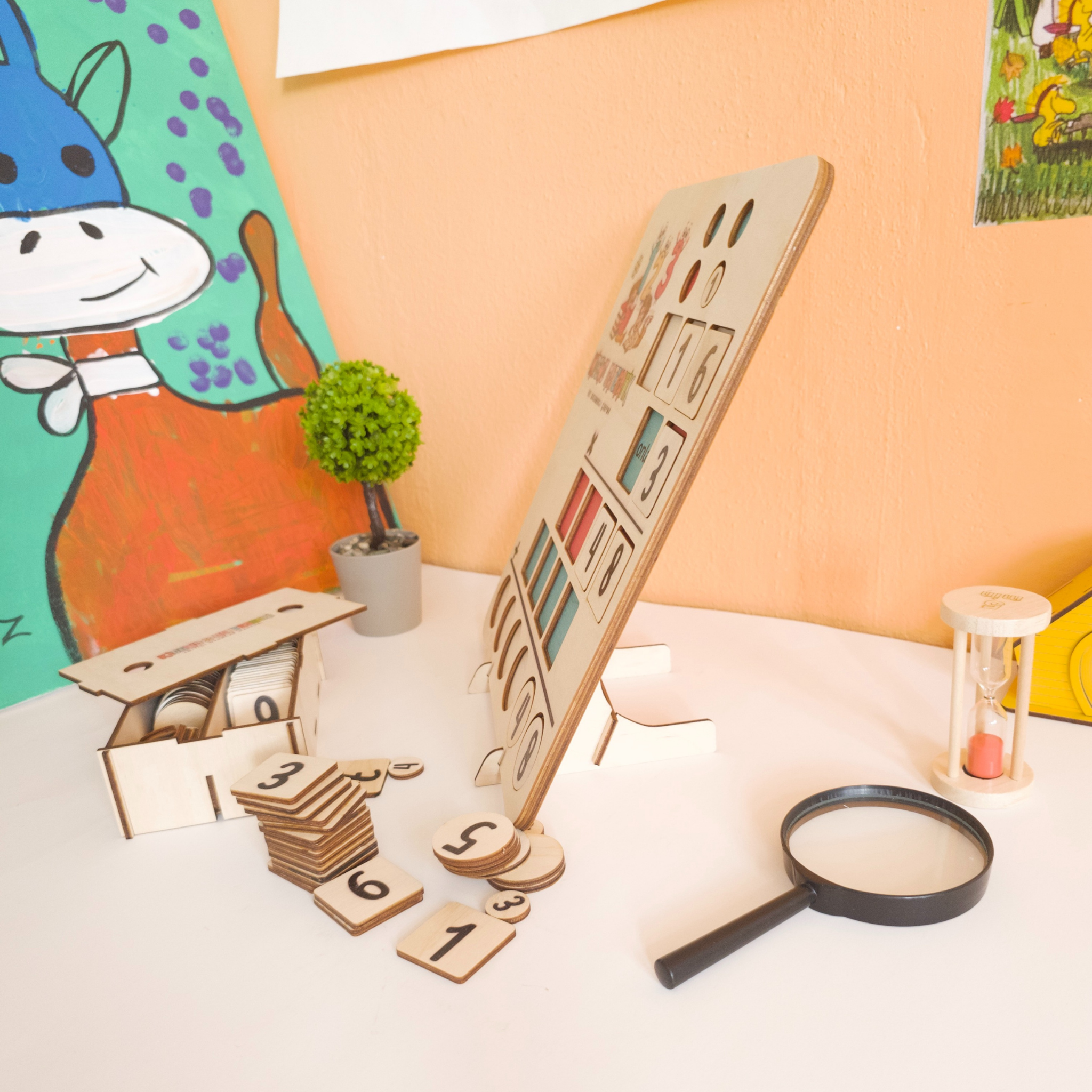 Yaz Tatili Ahşap Matematik Seti – Toplama, Çıkarma, Çarpma ve Kesir