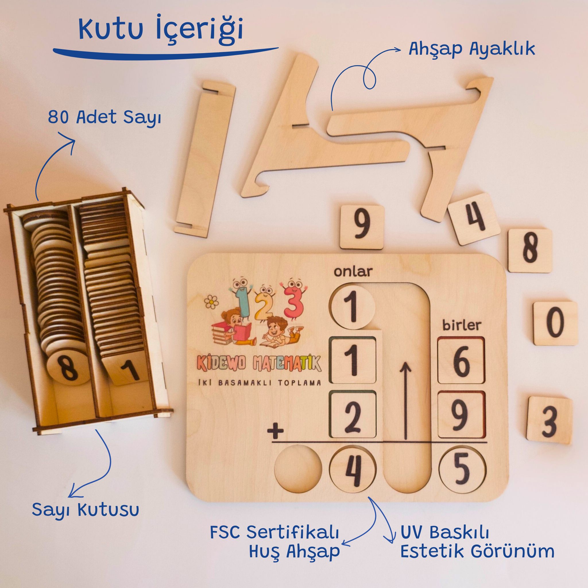Kidewo | İki Basamaklı Ahşap Toplama