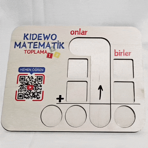 KIDEWO MONTESSORI AHŞAP MATEMATİK SETİ | ÇİFT BASAMAKLI TOPLAMA EĞİTİCİ AHŞAP OYUNCAK
